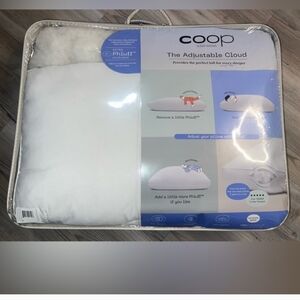 Adjustable Coop Cloud Bed Pillow - White New Condition